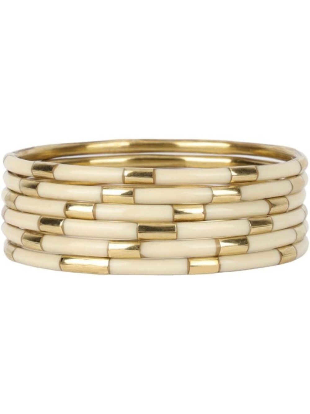 Set of 6 Veda Bracelets - Stylish Stackable Bangles for Mindfulness & Fashion